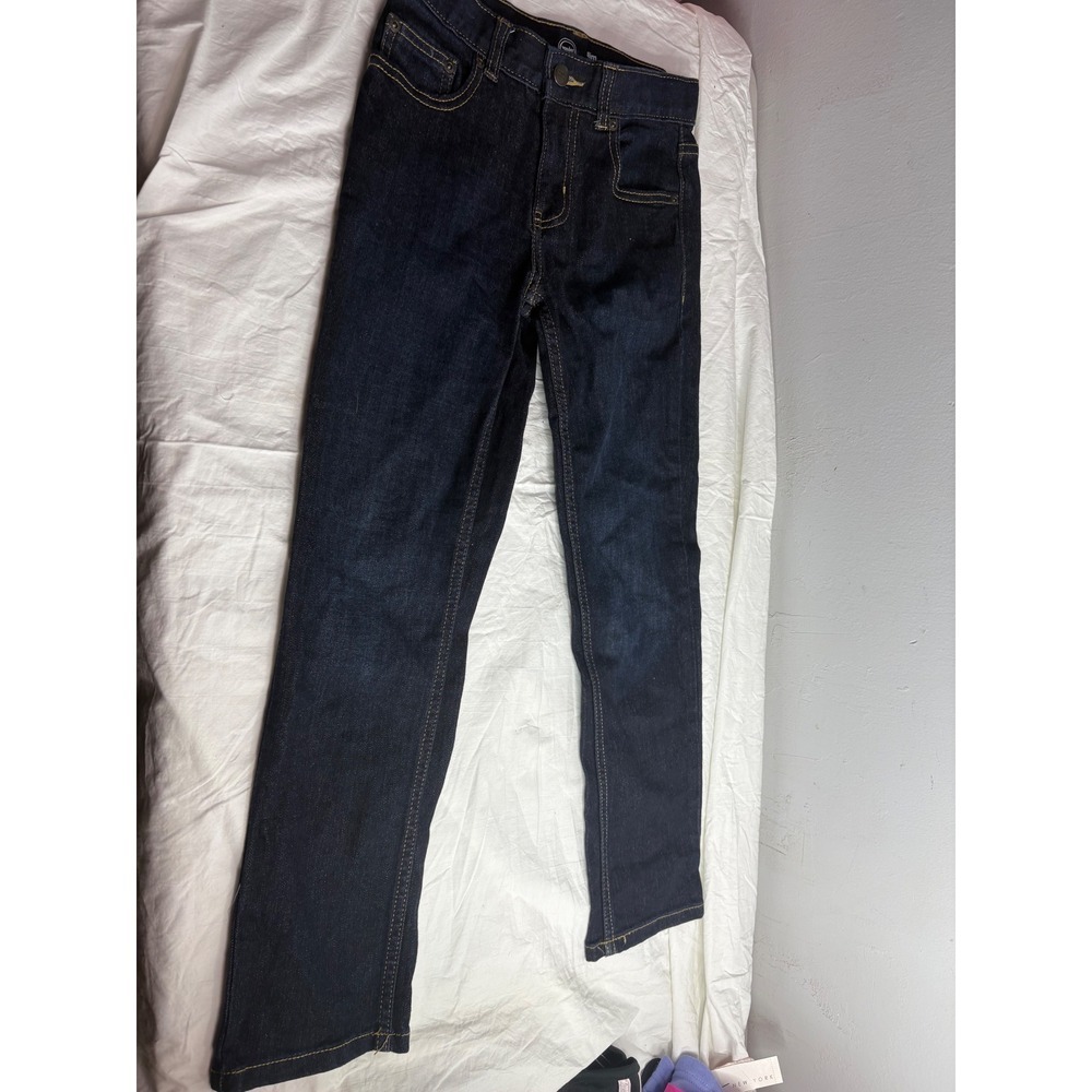 Wonder Nation Slim Dark Wash Jeans Kids Size 10 Adjustable Waist